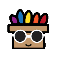 rainbow smile Sticker by Shookit