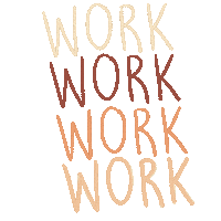 Work Working Sticker
