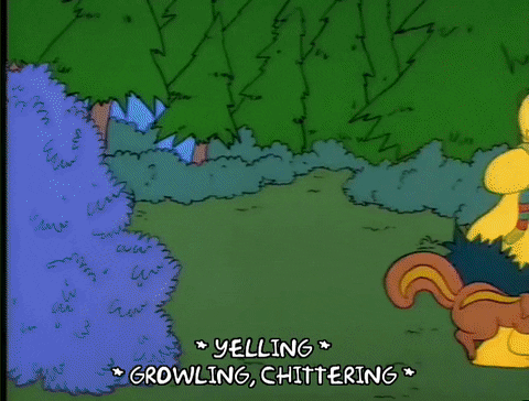 Attacking Season 4 GIF by The Simpsons