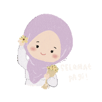 Girl Balloon Sticker