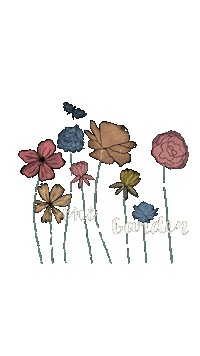 _pisteuo_ flowers butterfly garden genesis Sticker