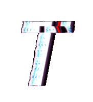 Glitch Alphabet Sticker by #BASILIO