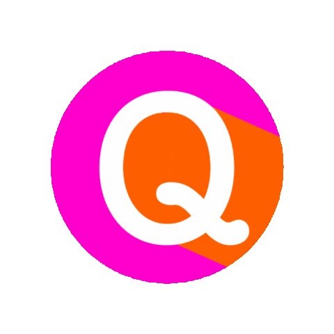 Pink Orange Sticker