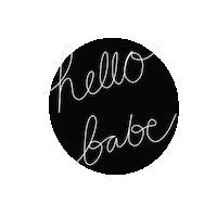 Babe Hello Sticker