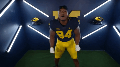 Go Blue College Football GIF by Michigan Athletics