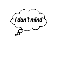 I Dont Mind Air Bubble Sticker by Your Shipping Center