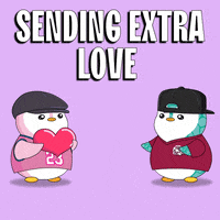 Love You Hearts GIF by Pudgy Penguins