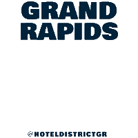 Grand Rapids Michigan Sticker by hoteldistrictgr