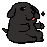 Dog 讚 Sticker