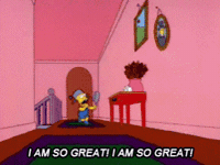 I Am Great Pop Culture GIF by The Simpsons