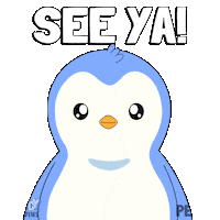 See Ya Goodbye Sticker by Pudgy Penguins