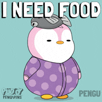 Hungry Lets Eat GIF by Pudgy Penguins