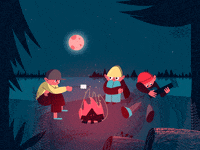 viewcreative camping campfire GIF