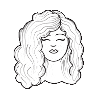 Aukjeswereld curly curls curl curlygirl Sticker
