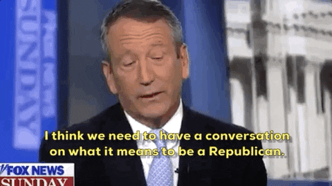 news giphyupload giphynewsuspolitics mark sanford i think we need to have a conversation on what it means to be a republican GIF