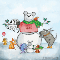 snow winter GIF