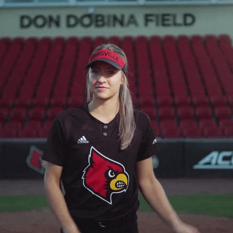 University Of Louisville Softball GIF by Louisville Cardinals