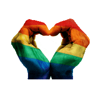 gay heart Sticker