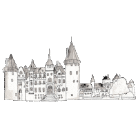 kasteeldehaar castle baron kasteel cuypers Sticker