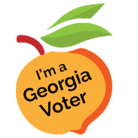 Election 2020 Peach Sticker by Fulton County