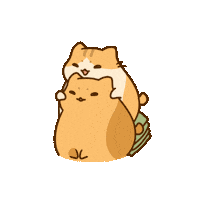 Cat Friends Sticker by Bichi Mao