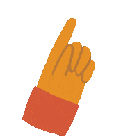 katsycreates cute look point finger Sticker