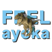 Screaming T Rex Sticker by ayoka Good Mood Drink