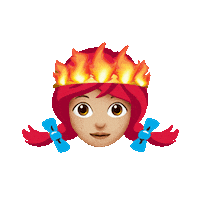 Red Hair Eating Sticker by Wendy's
