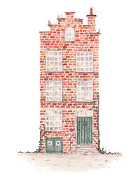 Cafe Watercolor Sticker