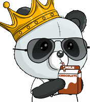 Chocolate Milk Drinking Sticker by PandaPals
