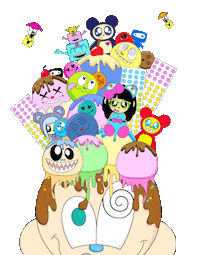 Berryland art pink kawaii colorful Sticker