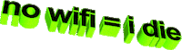 wifi die Sticker by AnimatedText
