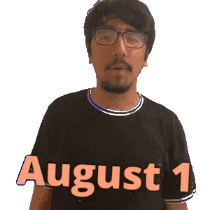 August 1 Sticker