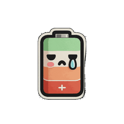 Tired Energy Sticker