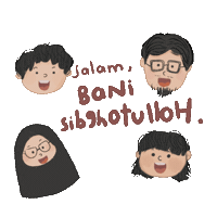 novadita family lebaran idulfitri Sticker