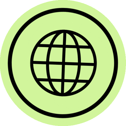 Animation Globe Sticker by Selman NYC