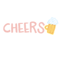 dillydalian beer cheers beers dillydalian Sticker