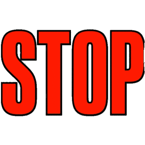 Stop It No Way Sticker