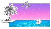 Palm Tree Flower Sticker by lenay