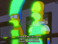 glow bart simpson GIF
