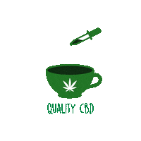 QualityCBD flower smoke 420 dab Sticker