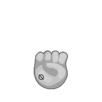 MSQLN emoji peace black white masculine Sticker