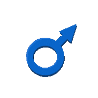 Bea_Molatta blue man male masculine Sticker