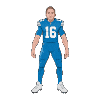 Be Quiet Detroit Lions Sticker by SportsManias