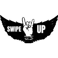 Anti_Held music rock up swipe Sticker