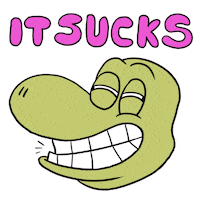 Dinosaur Mean Sticker by Luigi Segre