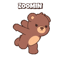 Teddy Bear Running Sticker by BEARISH