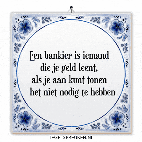 Spreuk Geld GIF by Tegelspreuken.nl
