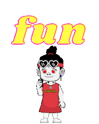 Happy Fun Sticker by Zhotcita