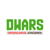dwarsgroenlinksejongeren verkiezingen groenlinks dwars 17maart Sticker